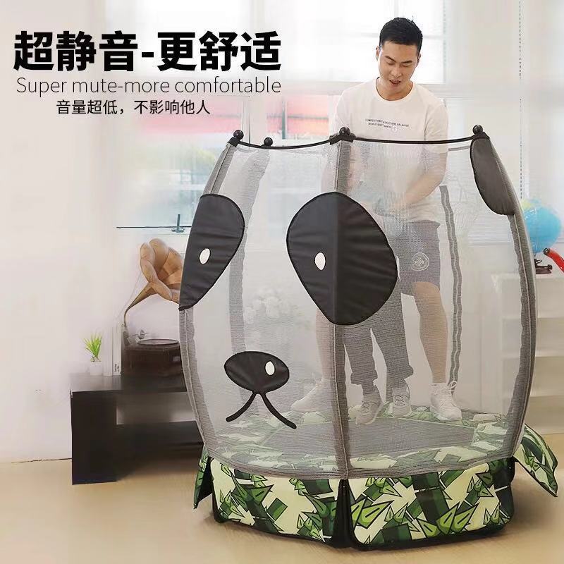 新款天鑫圆形蹦床儿童熊猫款蹦蹦床家用室外娱乐跳跳床厂家直销
