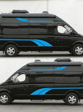 x-3炫17317汽车贴纸SV车越野身贴车身彩条防水车U贴拉花彩出游房