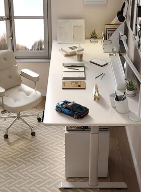 家wo实木学生书桌习用40277贝肯特桌子中小学生电脑z桌电动升降学