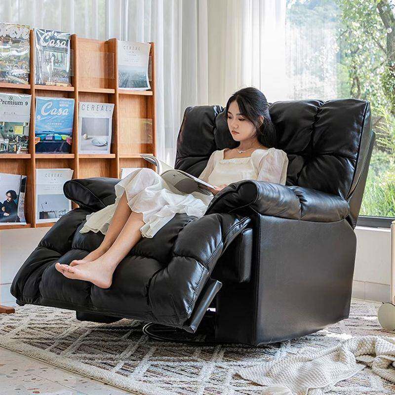 多功能懒头等单人沙发客厅电动按摩人太空转旋躺椅71351872云朵摇