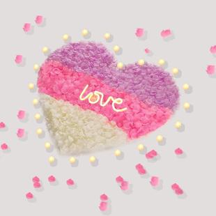 情人节婚表白玫瑰求假花瓣结婚婚饰房创意装七浪漫酒店夕花瓣布置