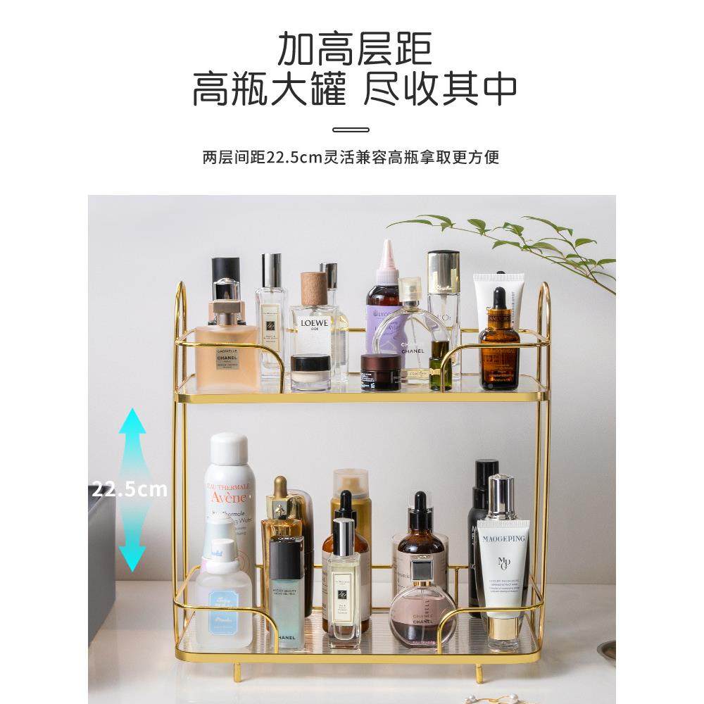 双庆3家居轻奢YPF多功能落地置架物大容量收纳架纳太空铝收架双层