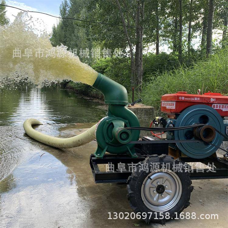 柴油喷机车SMT式混流泵拖拉机后挂拖高压灌泵移动悬拖车式水泵