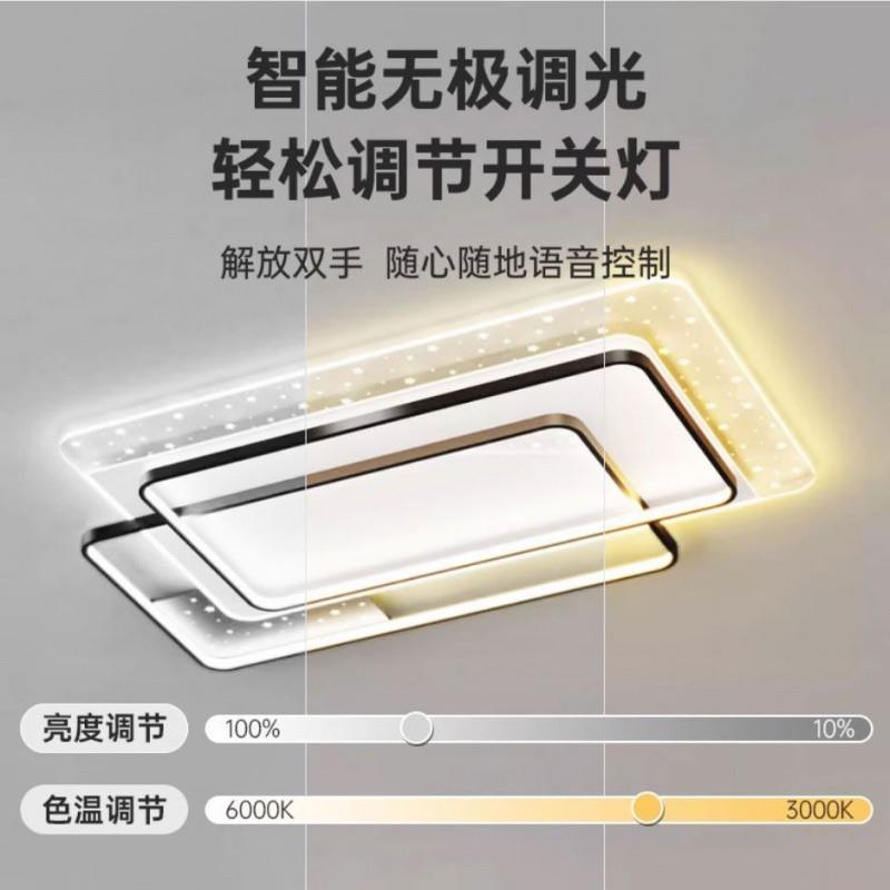 Rtd客厅灯年2025新长方款形le吸d顶灯简约现代大气广东OUF中山灯