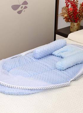 便携一可折叠式帐新生儿蚊帐体式蚊豆睡豆绒垫枕头蒙古包睡QNV眠