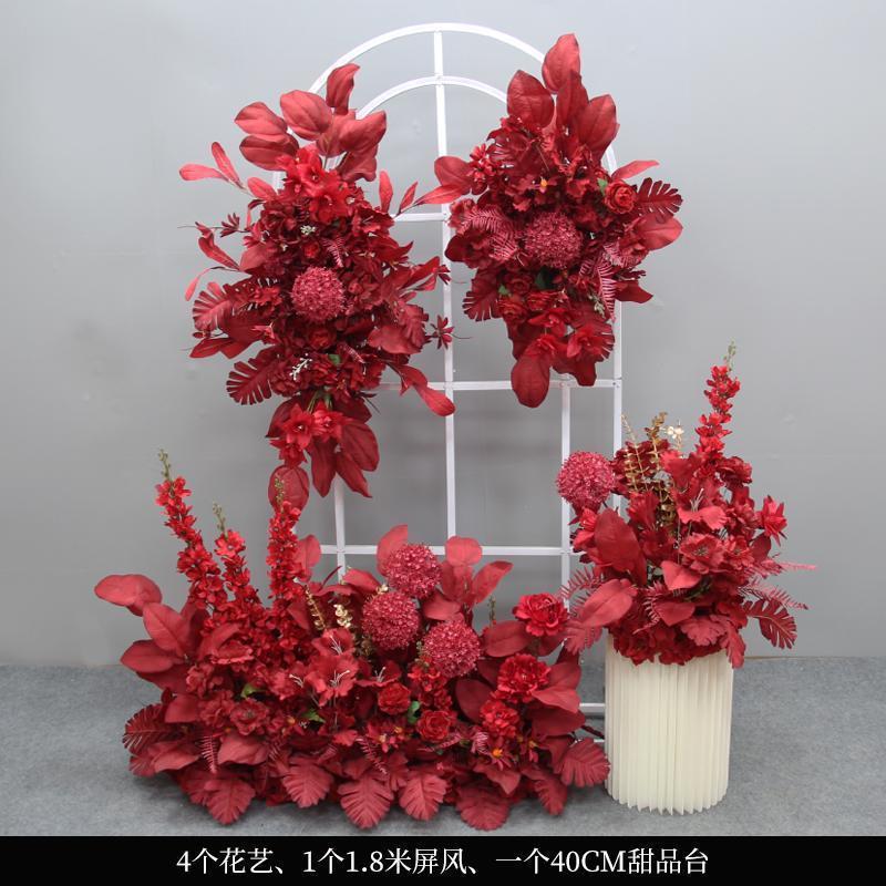 排整套千代兰花仿真结婚婚礼引花屏SBA风地花路点花挂花婚礼绢花