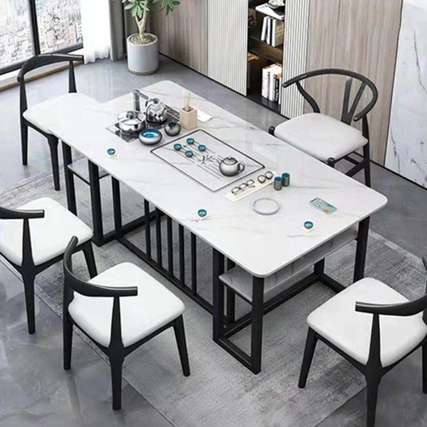 岩板茶几桌椅组合茶一整套体烧水泡茶茶客厅一家用阳台轻台奢无品