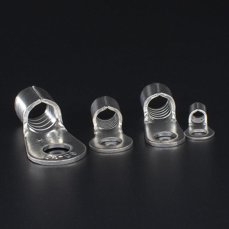 CJH端CWLRNB3.5-8/8L/10个紫铜0.8厚1000冷压形接圆线端子铜鼻接