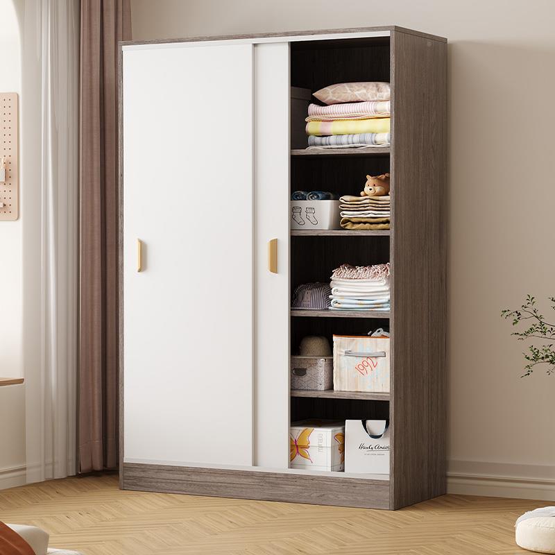 N5衣柜卧室家QHF用推拉门儿童出租房经济约型木质纳简小户收易型