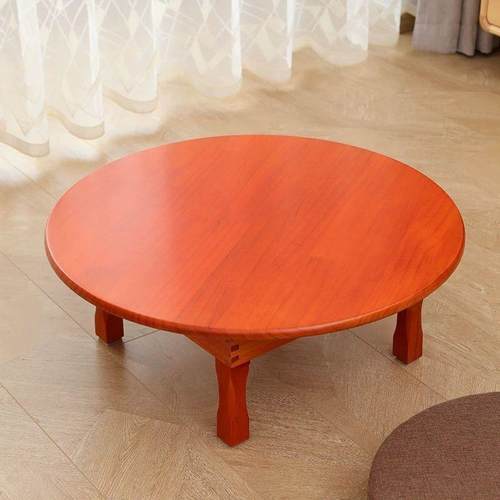 韩式折叠朝圆鲜桌炕桌榻榻米饭桌桌地桌日式矮朝鲜家用可折无品牌