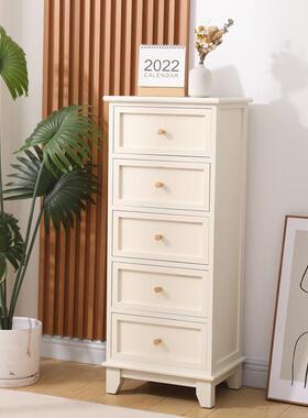 F77S599SL7实木五边斗柜收纳复柜卧室抽屉式美靠式古柜子墙客厅柜