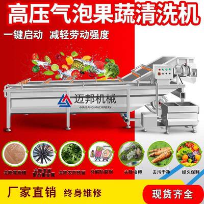 留气清洗洗菜机商用大型全自机动可清洗不锈钢泡去残果FWB蔬机器