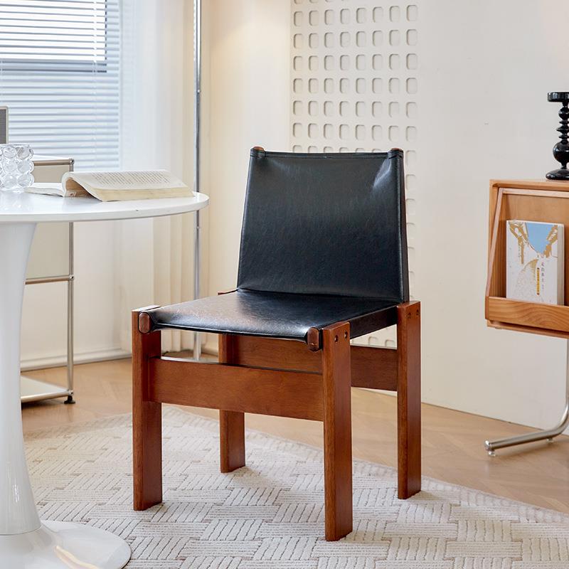 高木端中古风奢家用客厅实餐新中式复古僧侣椅休轻闲椅靠实木僧侣