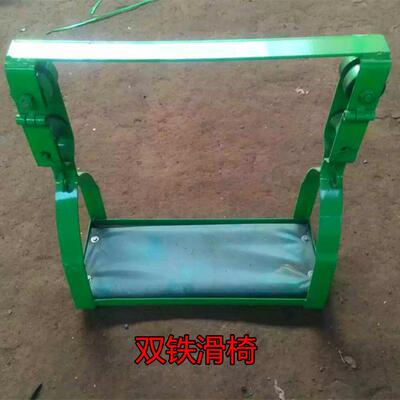 厂家销电信通讯吊椅直单钢绞线滑板轮滑车胶轮滑双轮高空PPN铁椅