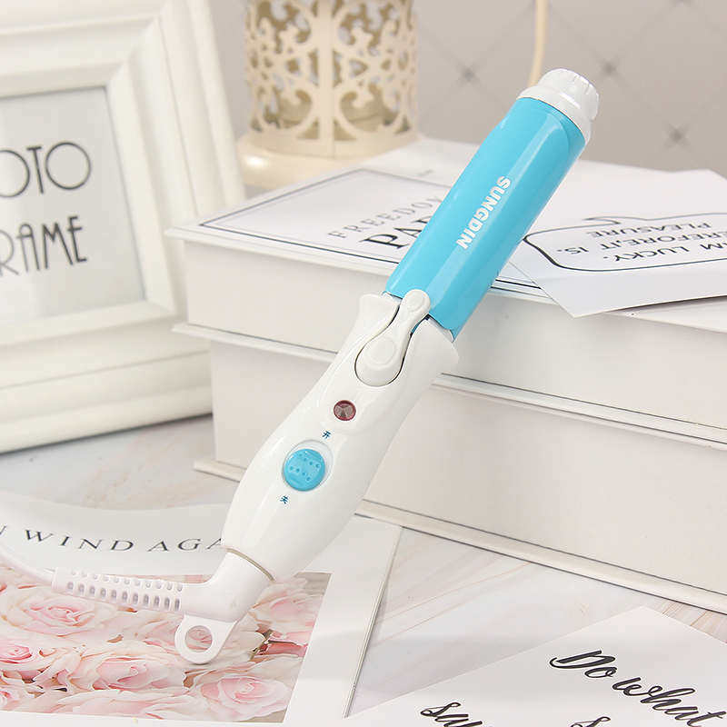 迷你卷发棒空气刘海陶瓷釉小电卷棒梨花头内扣不伤发烫发器包邮