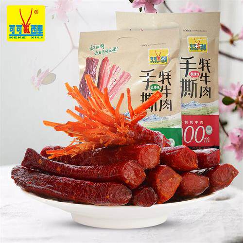 可可西里手撕风干牦牛肉干150g香辣五香味青海特产小吃