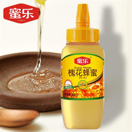 蜜乐槐花蜂蜜500g纯正槐花蜜天然秦岭洋槐蜜农家自产成熟蜂蜜孕妇