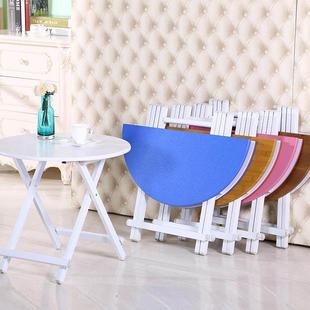 桌子折叠餐桌家庭餐桌摊档桌户外折叠桌便携式圆桌阳台简易小桌子