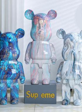 轻型豪华暴力熊存钱罐大型落地式装饰品客厅装饰品电视柜流体熊