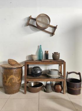 采购产品民间旧物品，老式水箱，龙图案水箱，罐子，炊具，旧水桶
