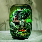 哪咤流水款 养鱼缸桌面生态瓶苔藓微景观摆件造景办公室植物绿植物