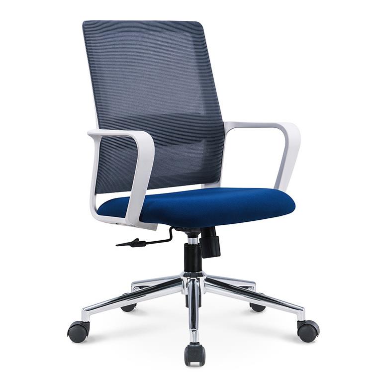 办公椅电脑椅家用腰网椅白色员工椅人体工学转椅会议椅网椅