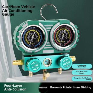 汽车空调压力表 R134A冷媒雪种家用R22R410空调双表加氟利昂工具