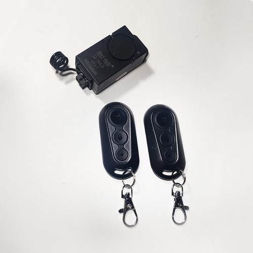 6针直插式钟原装防盗装置原装小六孔报警器48V60V72V遥控一键启动