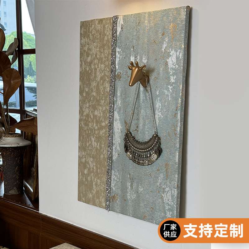 欧式轻奢长条桌旗桌布刺绣提花长方形盖巾一鹿向前墙壁装饰挂画图片