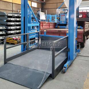 移动式装卸平台电动液压登车桥载重2-T-H1.7m托盘车装载进入货柜