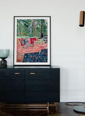 式抽象复古欧油画温馨可小物卡通猫咪版画客动厅爱卧室20211116书