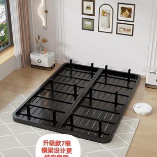 悬浮床主卧家用现代简约无床头铁床公主床出租房单双人加密钢架床