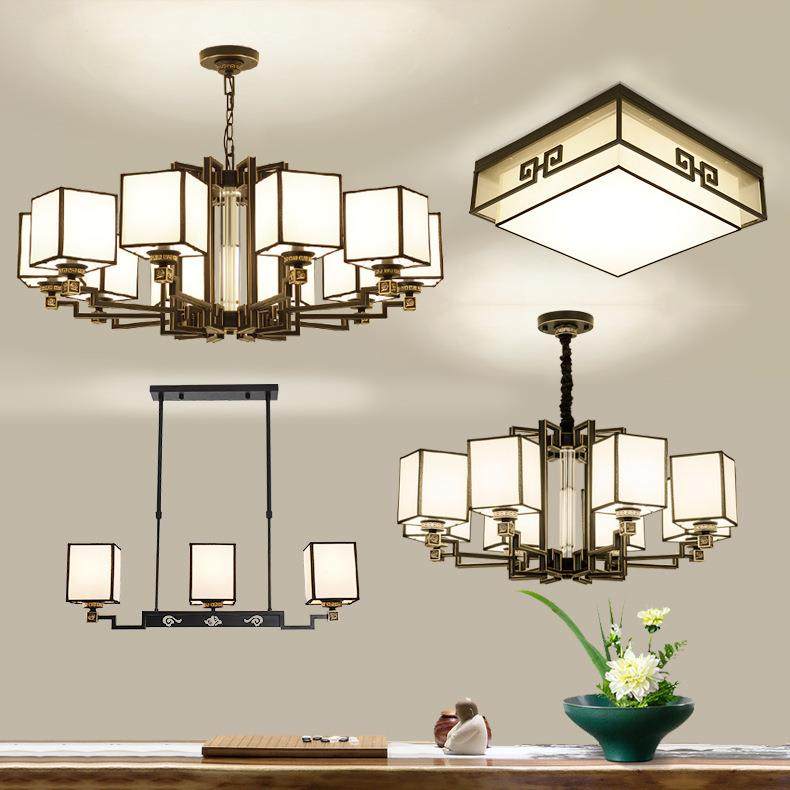新中式全现吊灯典中国风代简约古餐厅大厅复古9968装饰大铜气客厅,家装灯饰光源,智能吊灯,淘宝优惠券,粉丝福利购,淘宝优惠卷