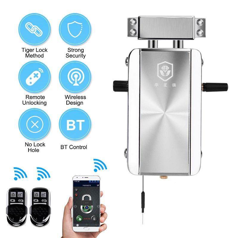 华星指强遥控锁电HXQ909子锁密码锁C级防纹盗门锁智能锁大门锁隐