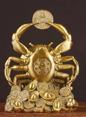 杨铜记铜方螃八方来财铜螃蟹富甲一蟹厂家0117铜螃蟹