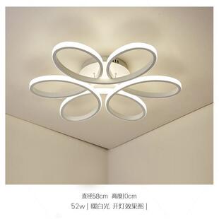 跨境led客厅卧室吸顶灯简约现代大气家用六瓣花造型创意餐厅灯