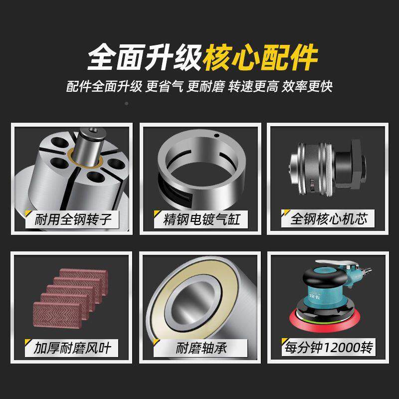 工气动打磨机高速动砂纸30业级干磨头磨光机光研磨机汽车打蜡抛风