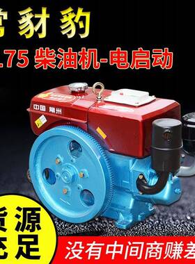 州中国常船农用用单杠水冷电启R175柴油机RCY6马力电启动动