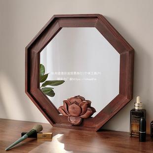 穿衣镜子壁挂贴墙自粘打孔民买手店装 古复全SGM身镜免家用中宿式