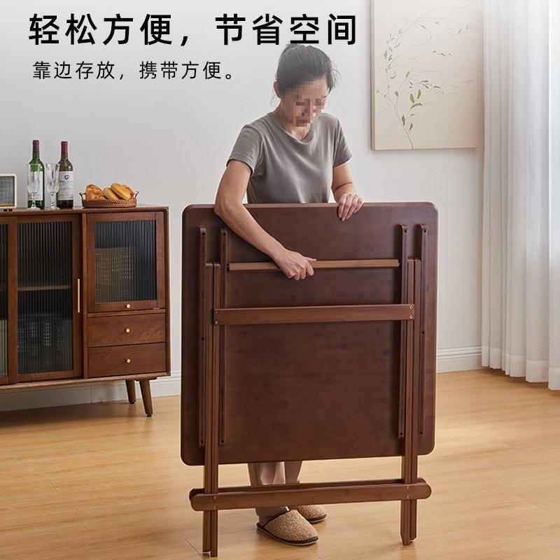 可折叠桌子餐桌家用小方桌出租房小户型简易正方形便携式吃饭新品