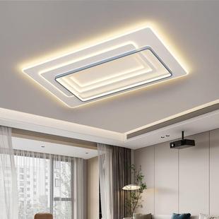 客厅灯长方形现代网红套餐组合中山灯具家用卧室灯led吸顶灯 新款