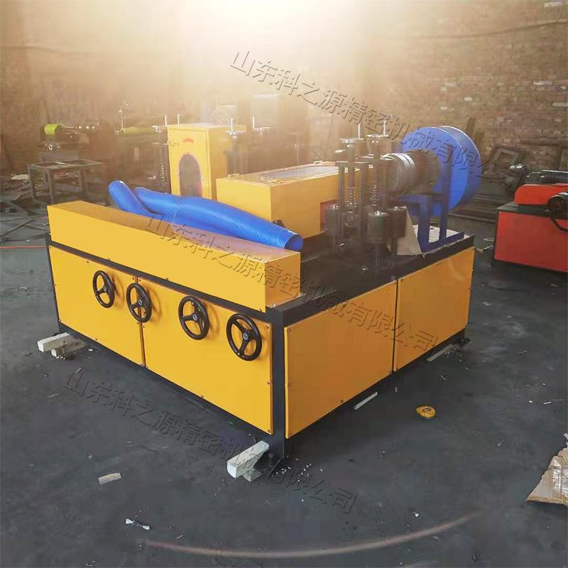 方机管自动丝拉抛光矩形管带钢条四KZY-PG48面除锈机钢管除锈刷漆