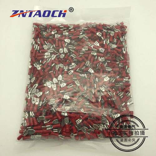 FDD1.25-2FDD1.25-05预绝缘0接头5.母2插插簧冷压拔式端子线耳接