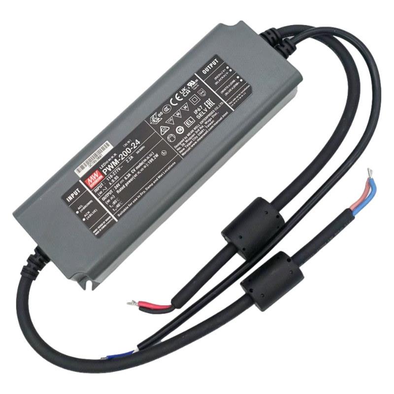 PWM-200-12/24/6/48V200WPWM输出DA2调光IP67开关电源