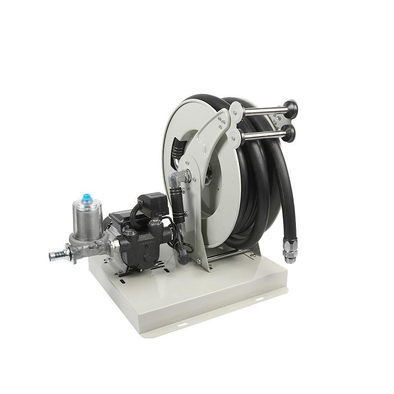柴油带泵卷管器丝纳盘自动JPYB-001伸缩压鼓钢高管清洗机收自动收