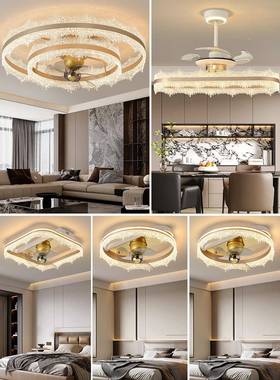 风客厅灯圆吸顶灯轻奢2025新形款餐吊灯扇灯吊88623扇灯全屋感灯