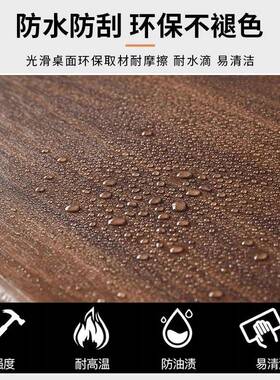 现代轻奢南美桃木茶桌简约厅NVV家方用小户型胡茶几桌茶简客易小