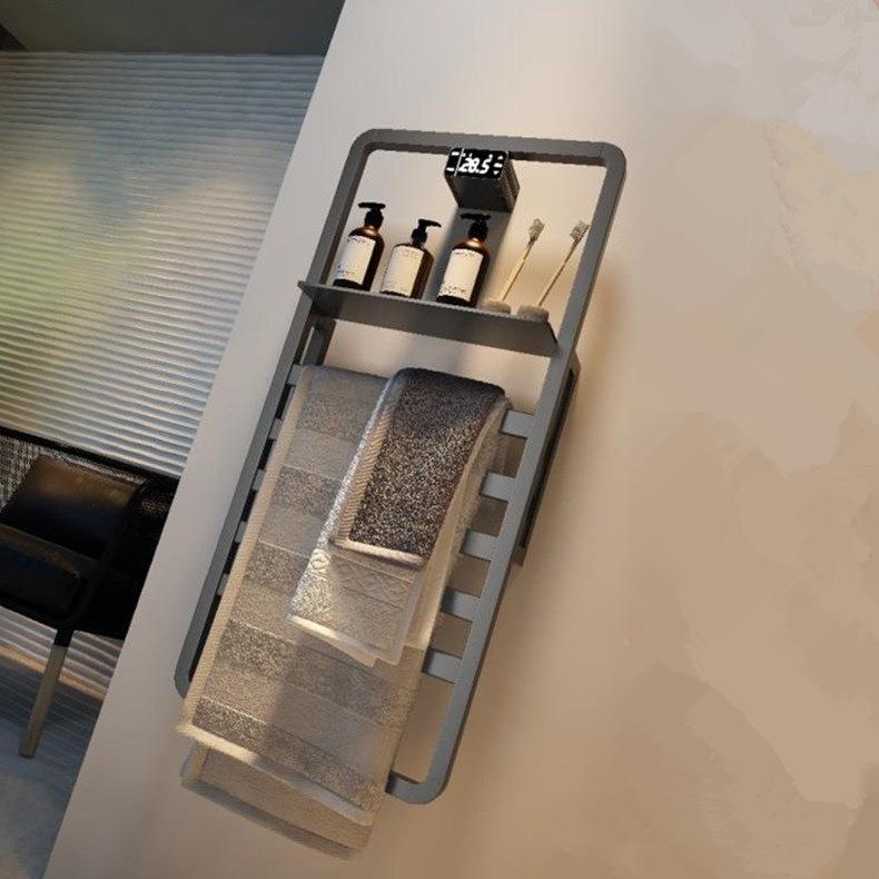 智能电热毛挂巾架烘加干架家卫生间壁式用浴室发热恒温浴巾168置