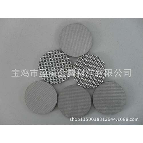 过不钢网锈001烧结丝滤片