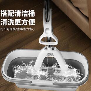 胶棉拖把 688海绵拖把家用一拖净吸洗厨房大卫生间号免手对折水式
